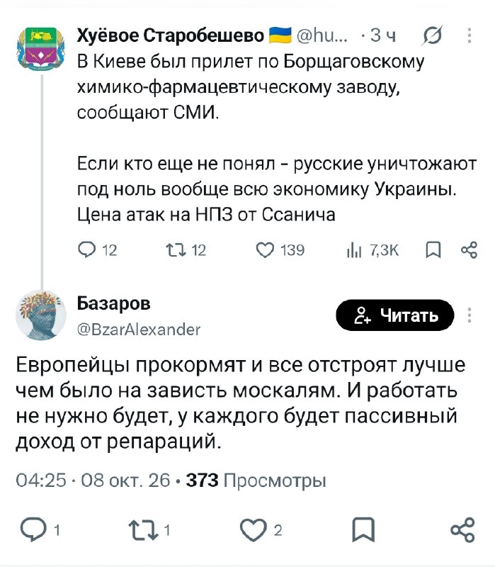 Фото поста канала  Элемент авОСЬки