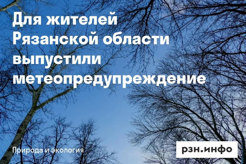 Фото поста канала  Новости Рязани • РЗН.инфо