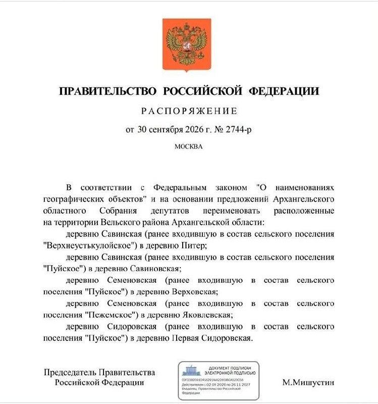 Фото поста канала  Мониторинг 29 Архангельская область