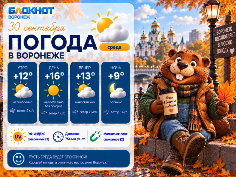 Фото поста канала  Блокнот Воронеж