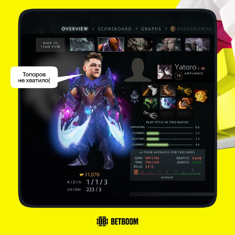 Фото поста канала BetBoom Esports Dota 2