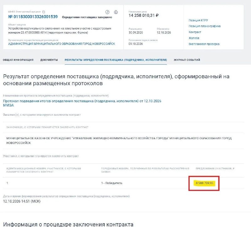 Фото поста канала  НОВОСТИ НОВОРОССИЙСКА