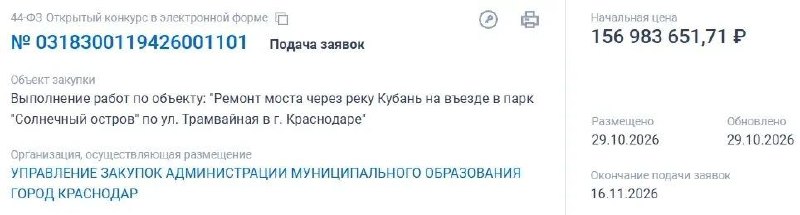Фото поста канала  Жесть Краснодара и Края