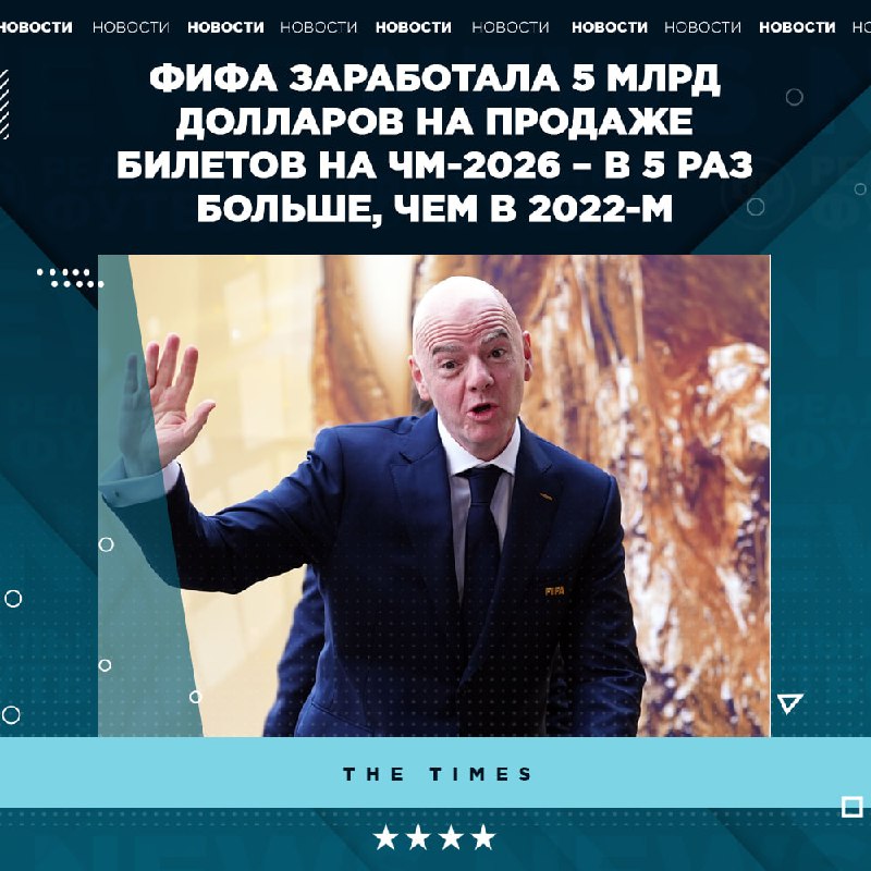 Фото поста канала Реальный Футбол LIVE