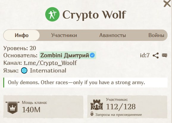 Фото поста канала Crypto Wolf