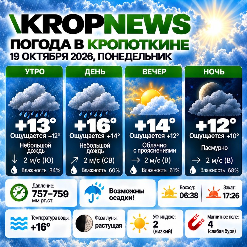 Фото поста канала  KROPNEWS | Кропоткин | Новости | ЧП | Кубань