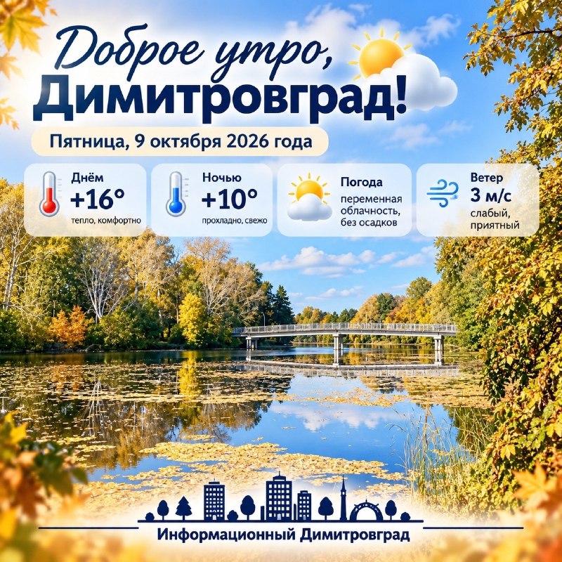 Фото поста канала  Информационный Димитровград
