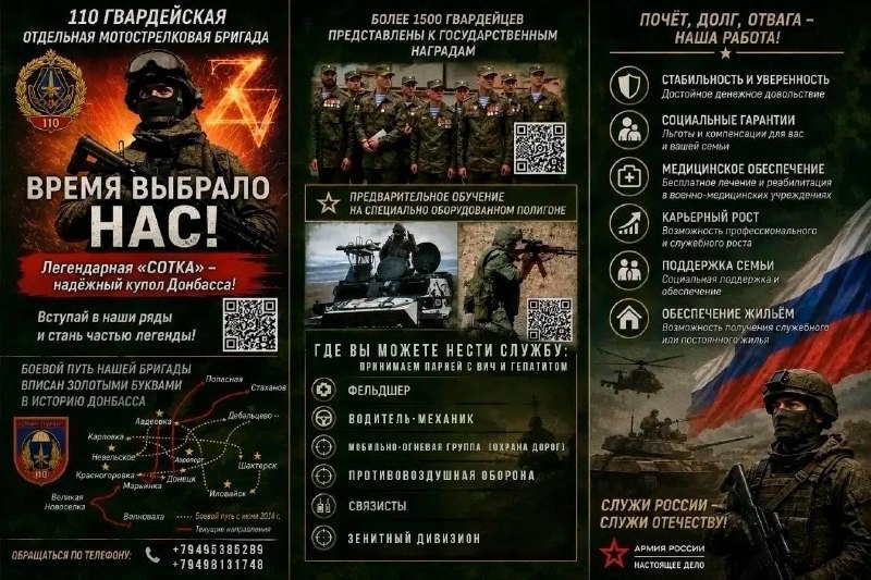 Фото поста канала СЛУЖБА ПО КОНТРАКТУ | СВО | АРМИЯ РОССИИ | СВОДКИ