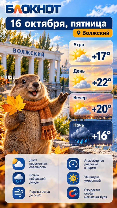 Фото поста канала  Блокнот Волжский
