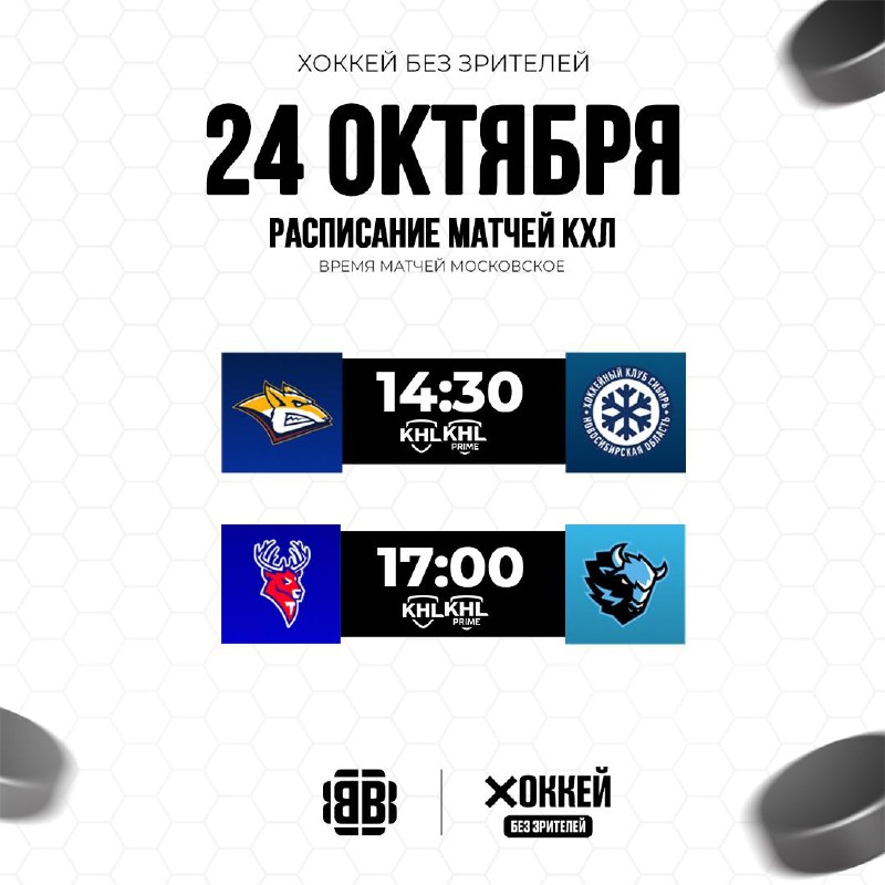 Фото поста канала Хоккей без зрителей🖥