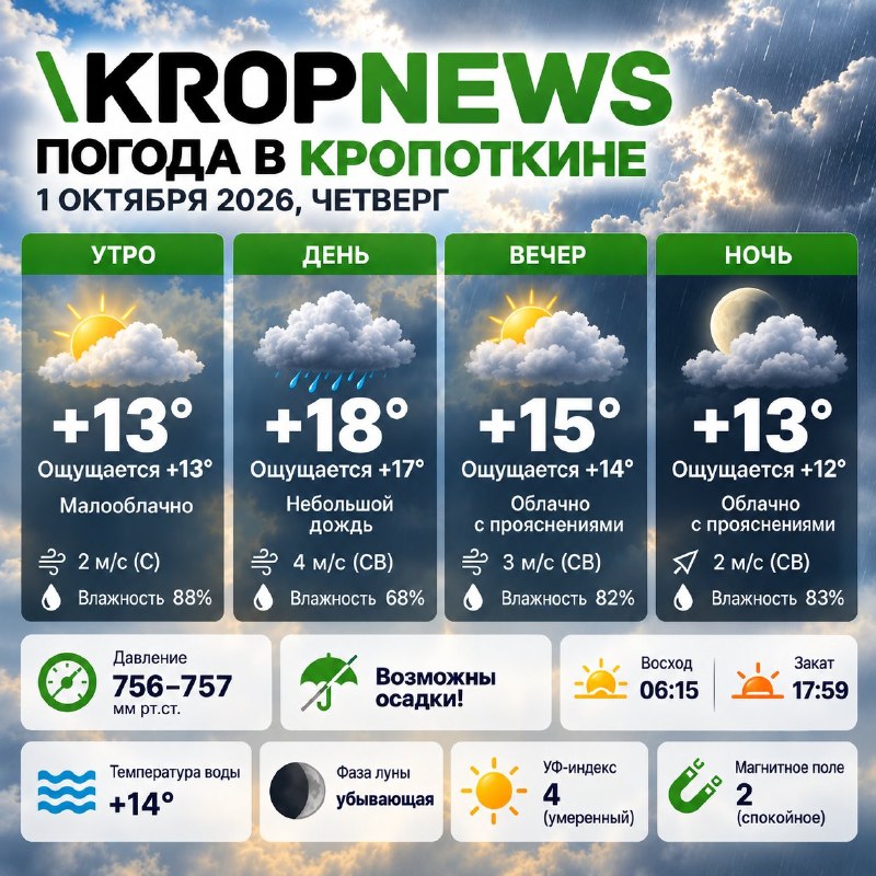Фото поста канала  KROPNEWS | Кропоткин | Новости | ЧП | Кубань
