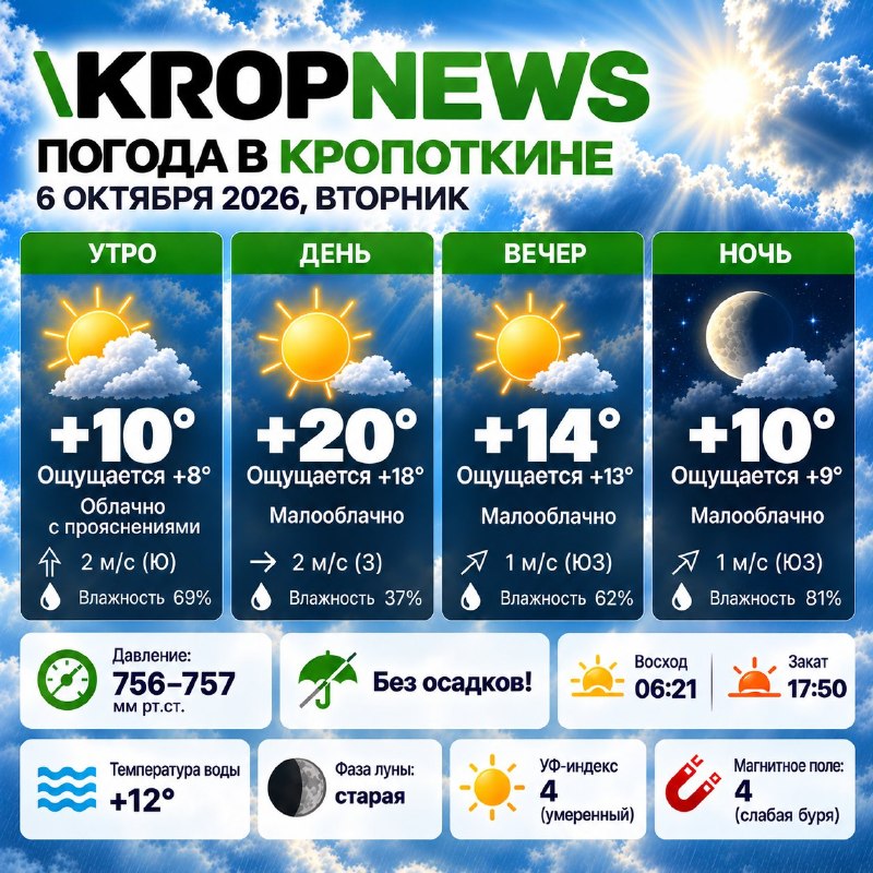Фото поста канала  KROPNEWS | Кропоткин | Новости | ЧП | Кубань