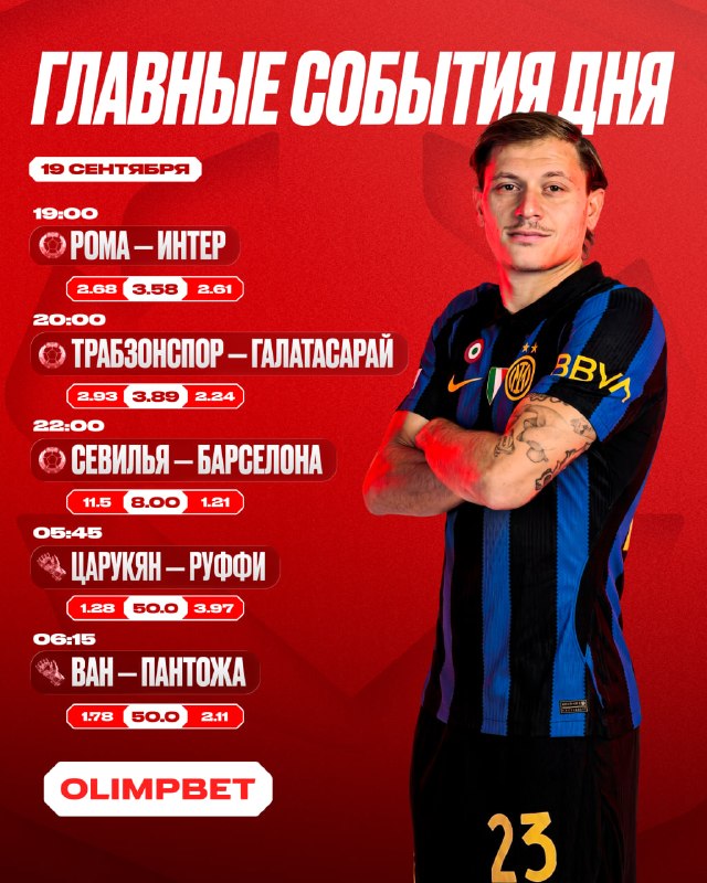 Фото поста канала OLIMPBET