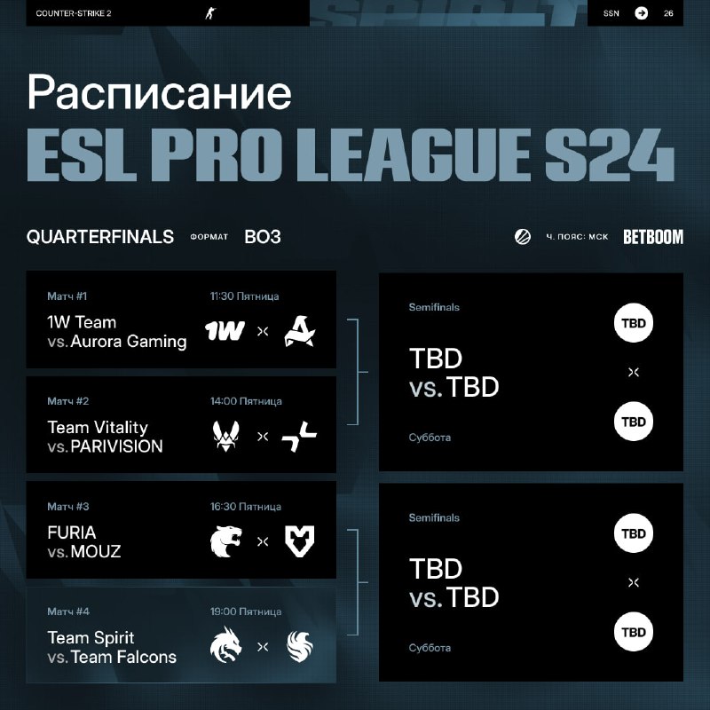 Фото поста канала Team Spirit CS2