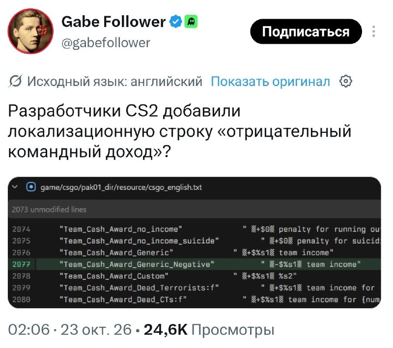 Фото поста канала Counter-Strike | CS2