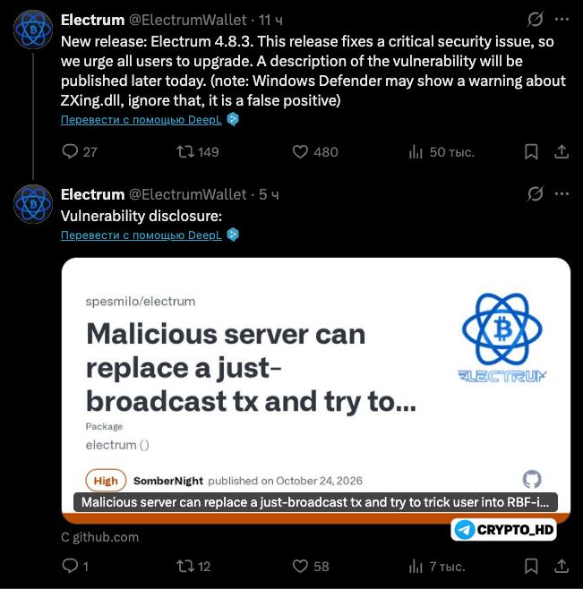 Фото поста канала Crypto Headlines