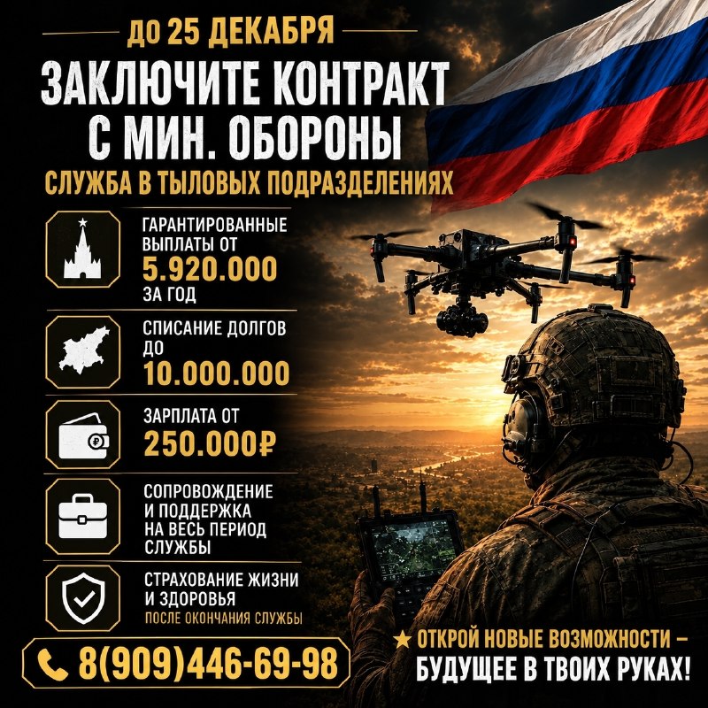 Фото поста канала СЛУЖБА ПО КОНТРАКТУ | СВО | АРМИЯ РОССИИ | СВОДКИ