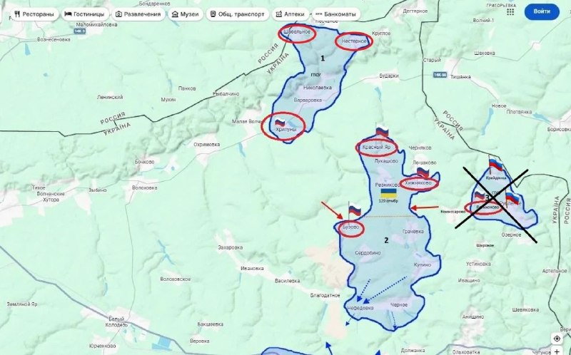 Фото поста канала  Схемы и карты военных действий