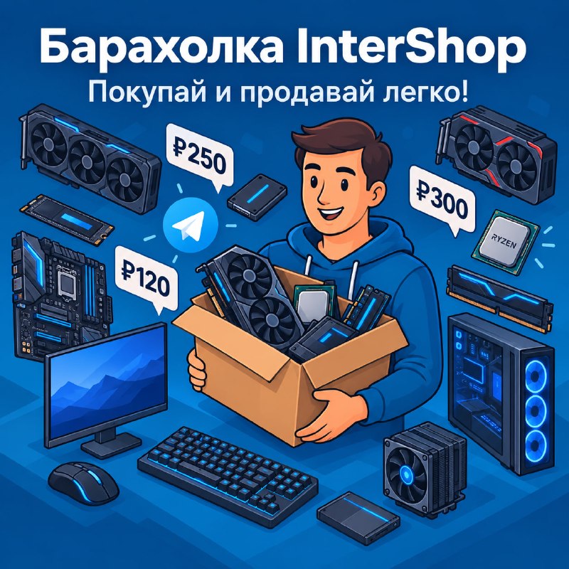 Фото поста канала InterShop - Товары для ПК по лучшим ценам