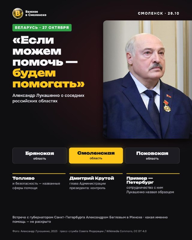 Фото поста канала  Важное в Смоленске