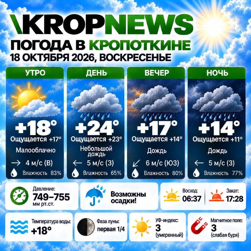 Фото поста канала  KROPNEWS | Кропоткин | Новости | ЧП | Кубань