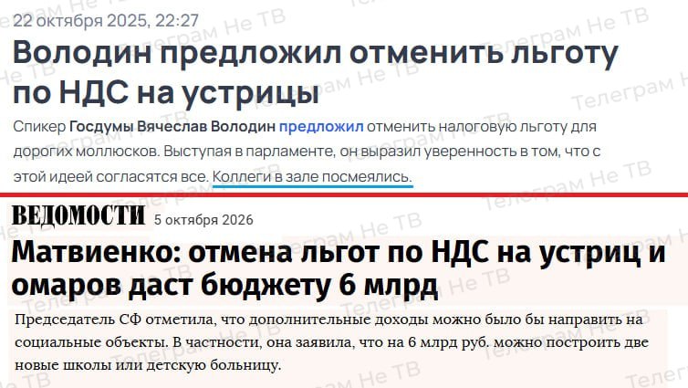 Фото поста канала  Не ТВ