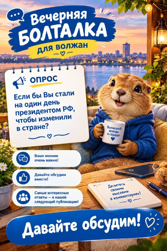 Фото поста канала  Блокнот Волжский