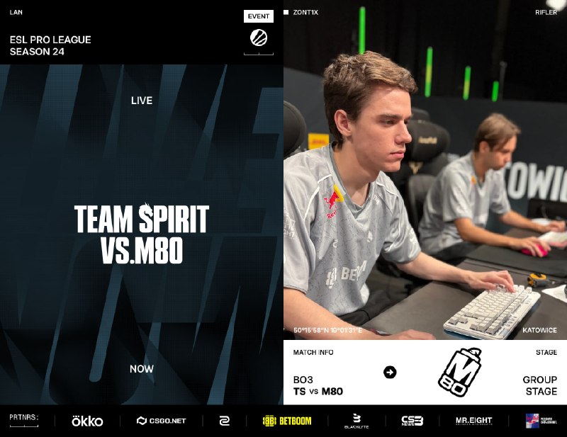 Фото поста канала Team Spirit CS2