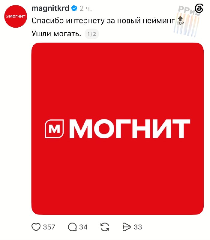 Фото поста канала Русский ритейл и бизнес