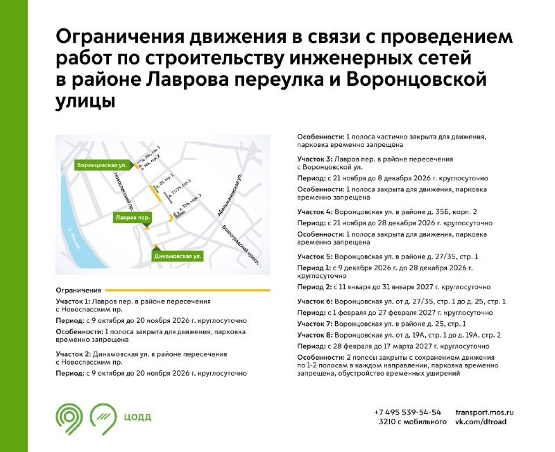 Фото поста канала Дептранс. Оперативно