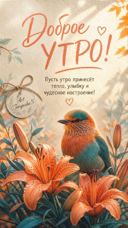 Фото поста канала Открытки Доброе Утро