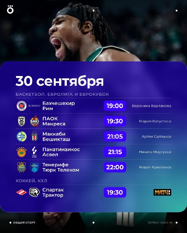 Фото поста канала Okko Спорт