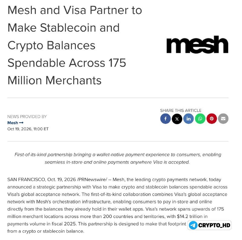 Фото поста канала Crypto Headlines