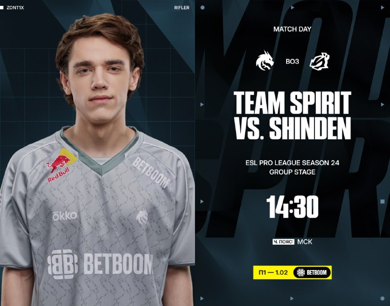 Фото поста канала Team Spirit CS2