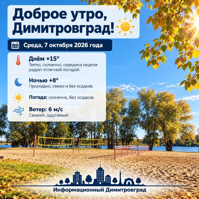 Фото поста канала  Информационный Димитровград