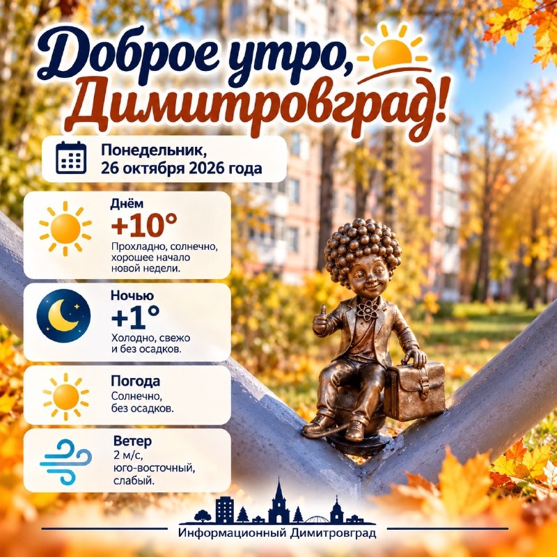 Фото поста канала  Информационный Димитровград