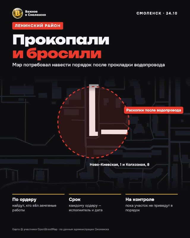 Фото поста канала  Важное в Смоленске