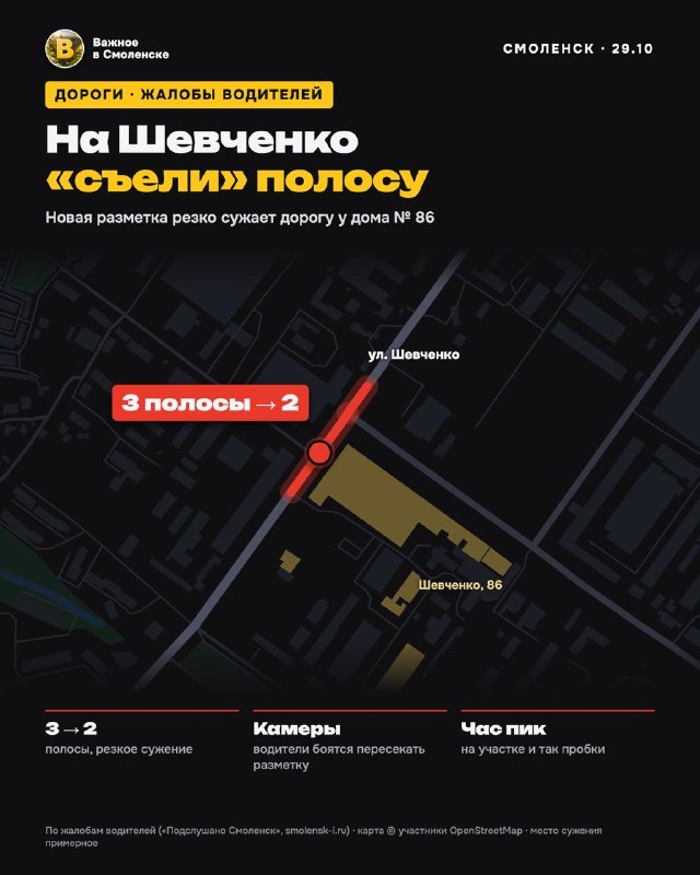 Фото поста канала  Важное в Смоленске
