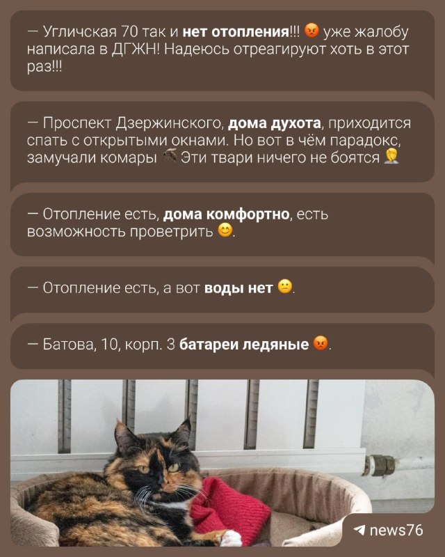 Фото поста канала  Мониторинг 76 Ярославская область