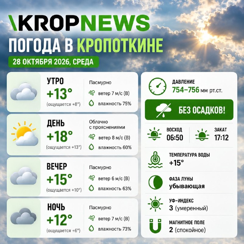 Фото поста канала  KROPNEWS | Кропоткин | Новости | ЧП | Кубань