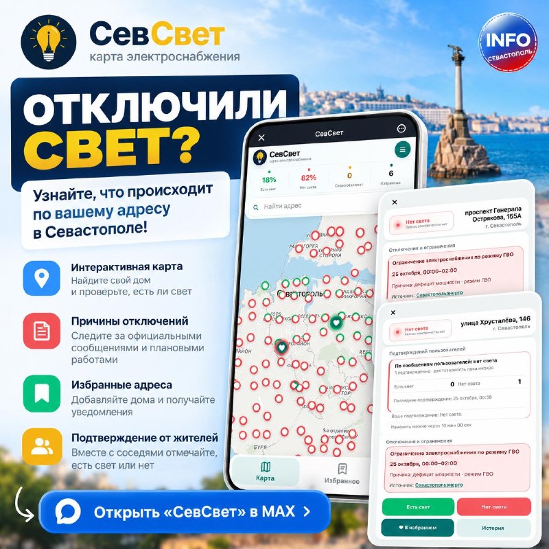 Фото поста канала  Севастополь INFO