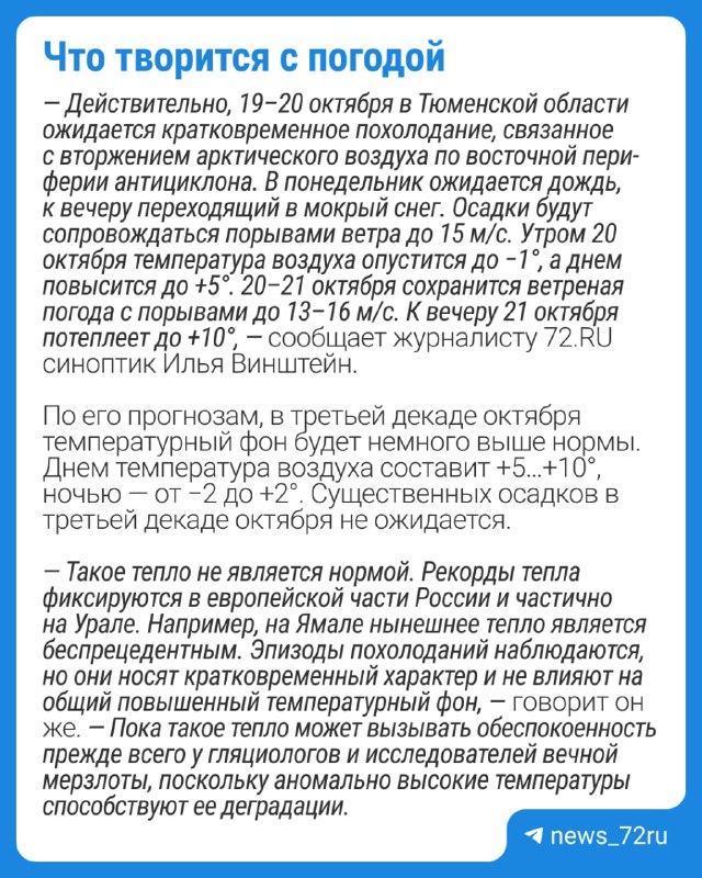 Фото поста канала  Новости Тюмени | 72.RU