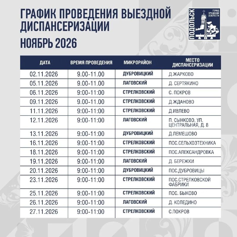 Фото поста канала  Подольск
