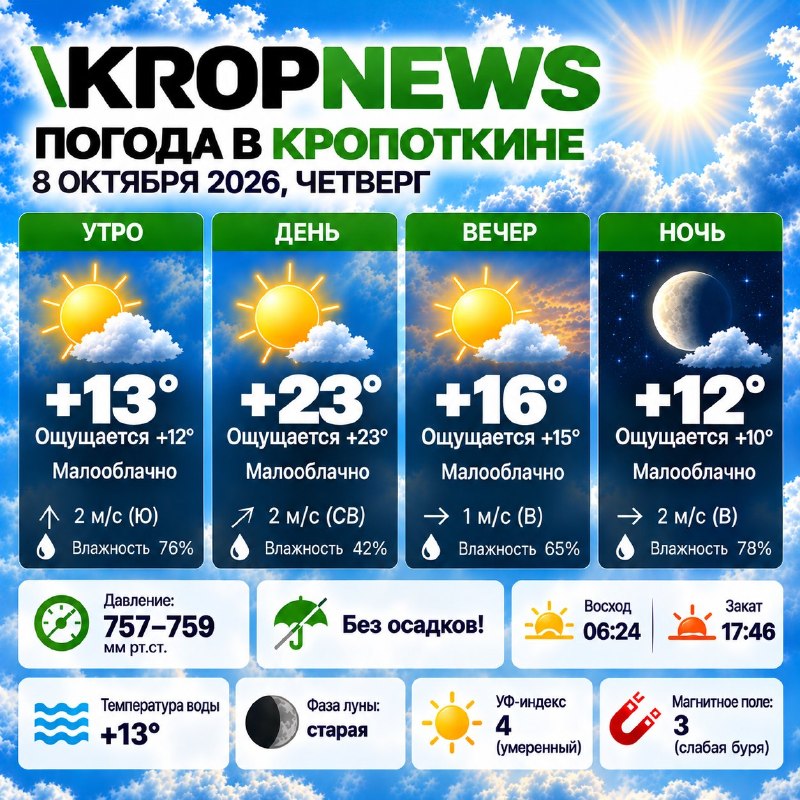 Фото поста канала  KROPNEWS | Кропоткин | Новости | ЧП | Кубань