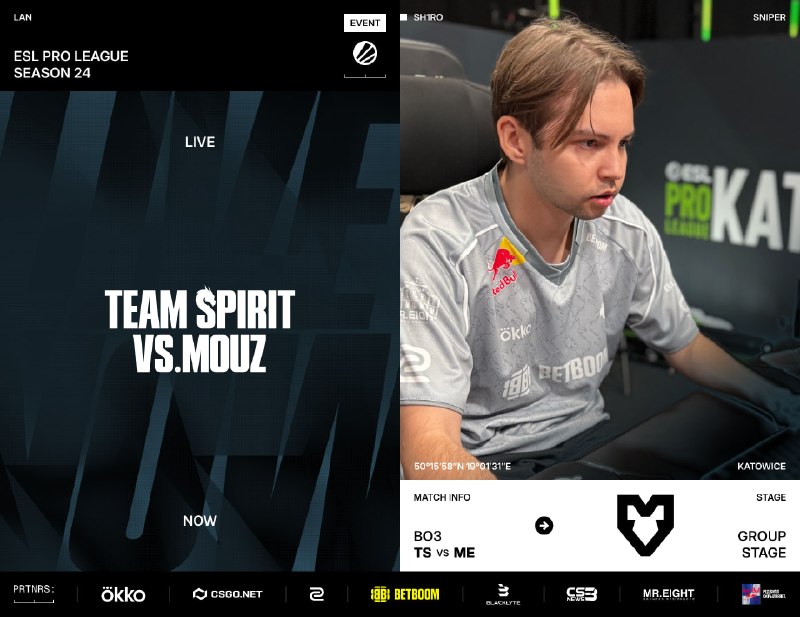 Фото поста канала Team Spirit CS2