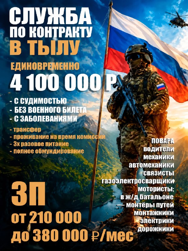 Фото поста канала СЛУЖБА ПО КОНТРАКТУ | СВО | АРМИЯ РОССИИ | СВОДКИ