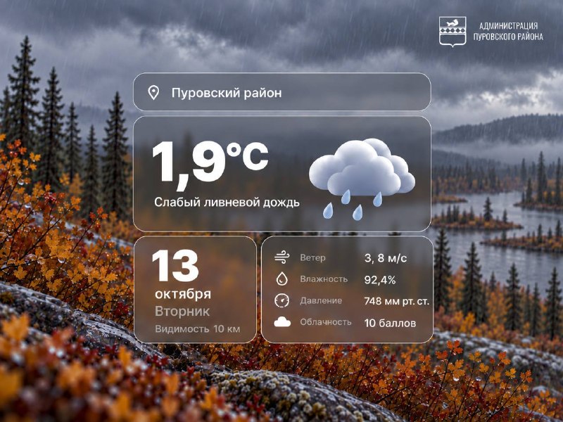 Фото поста канала  Пуровский район
