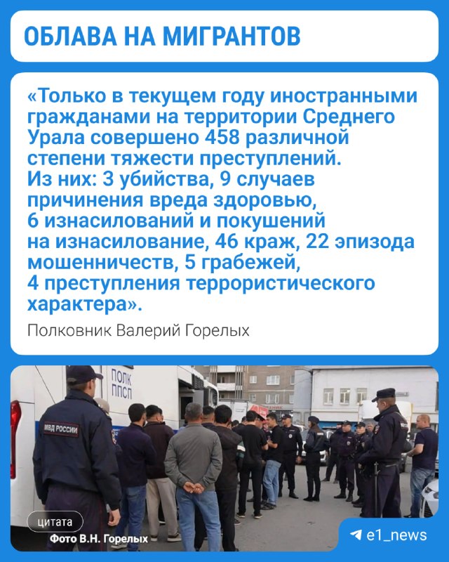 Фото поста канала  E1.RU | Новости Екатеринбурга