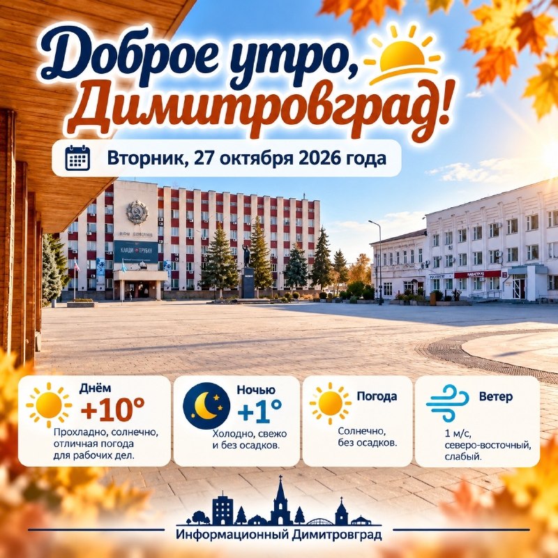 Фото поста канала  Информационный Димитровград