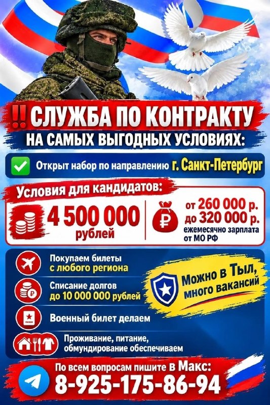 Фото поста канала СЛУЖБА ПО КОНТРАКТУ | СВО | АРМИЯ РОССИИ | СВОДКИ